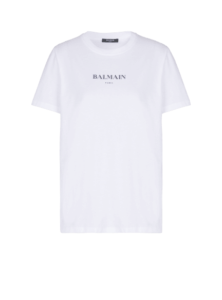 T-shirt with Balmain print