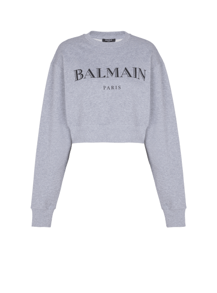 Printed Balmain crew-neck sweatshirt