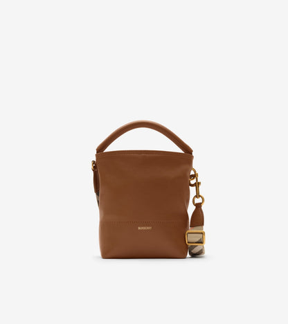 Mini B Clip Bucket Bag in Hazel brown