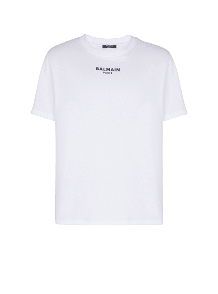 Embroidered Balmain Paris T-shirt