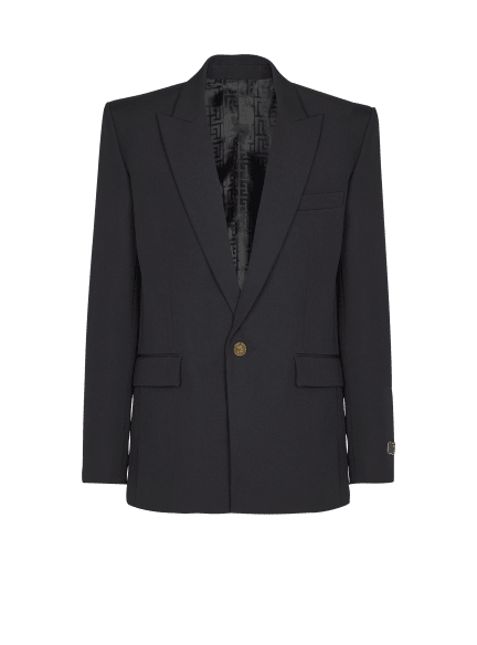 Grain de poudre wool 1-button jacket