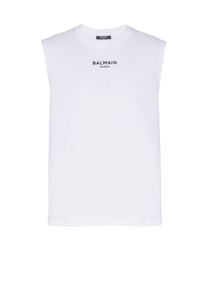 Balmain Paris embroidered vest top