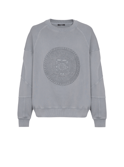 Embroidered Balmain Médaille sweatshirt