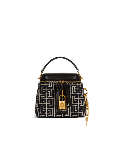 Pulse Vanity bag in monogrammed jacquard canvas and leather