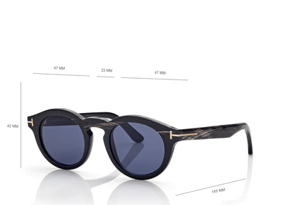 Round Horn Sunglasses