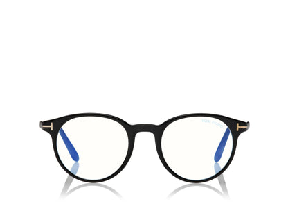 Blue Block Round Shape Opticals