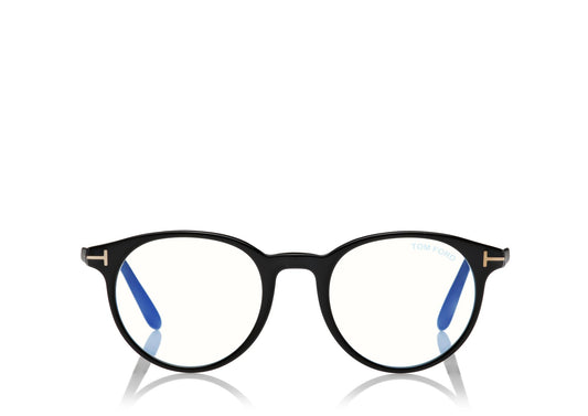 Blue Block Round Shape Opticals