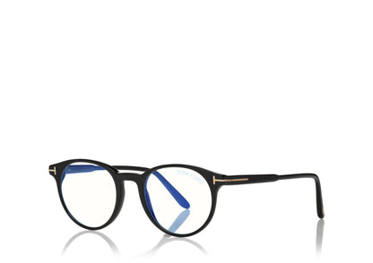 Blue Block Round Shape Opticals