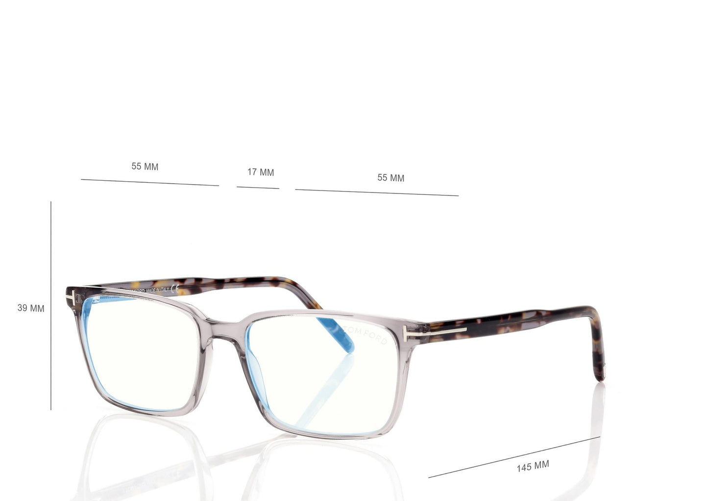 Blue Block Square Opticals