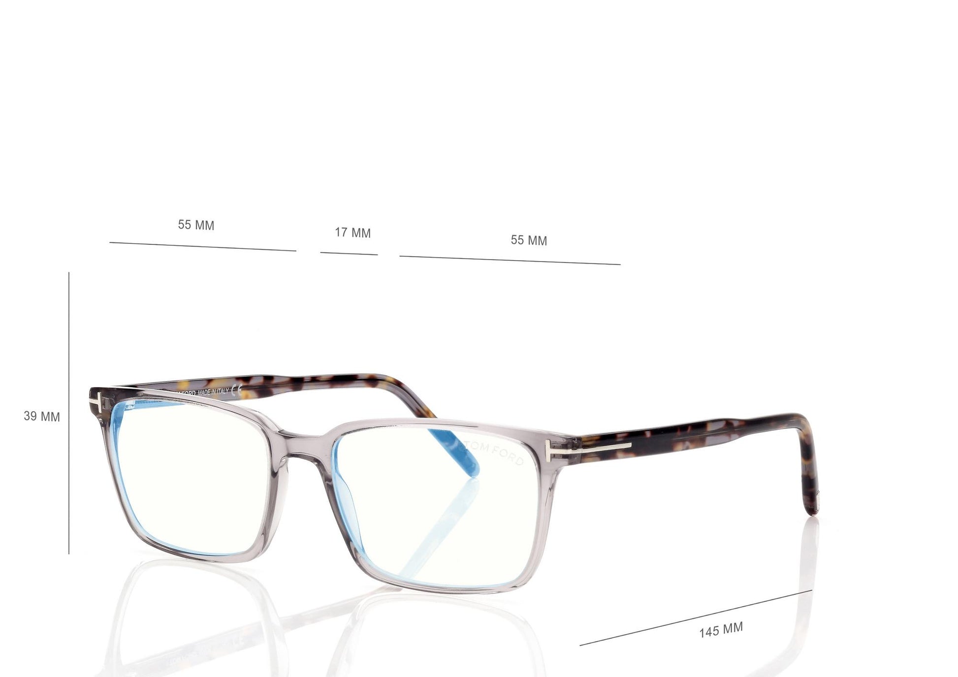 Blue Block Square Opticals