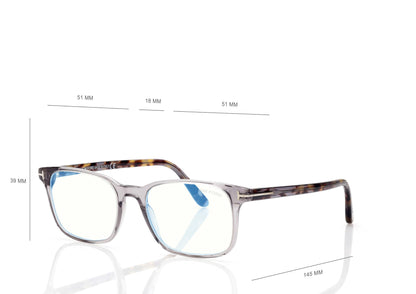 Blue Block Square Opticals