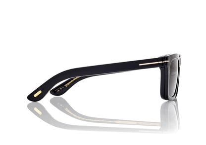 Icon Blue Block Square Opticals With Clip On Sunglasses