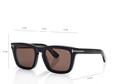 Icon Blue Block Square Opticals With Clip On Sunglasses