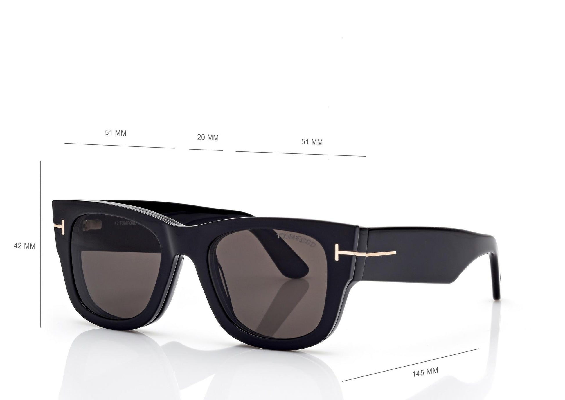 Blue Block Square Opticals With Clip On Sunglasses