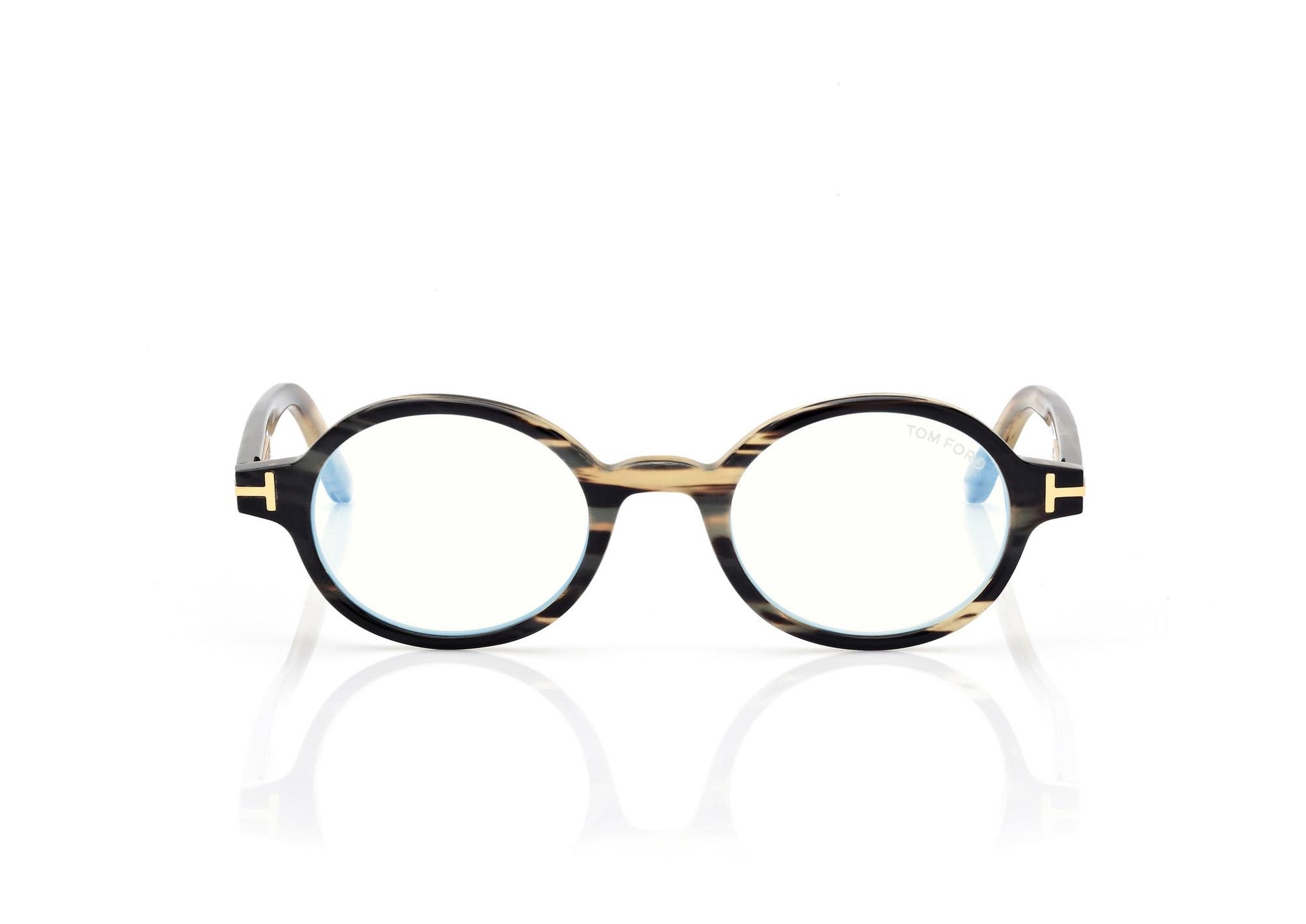 Round Horn Blue Block Opticals