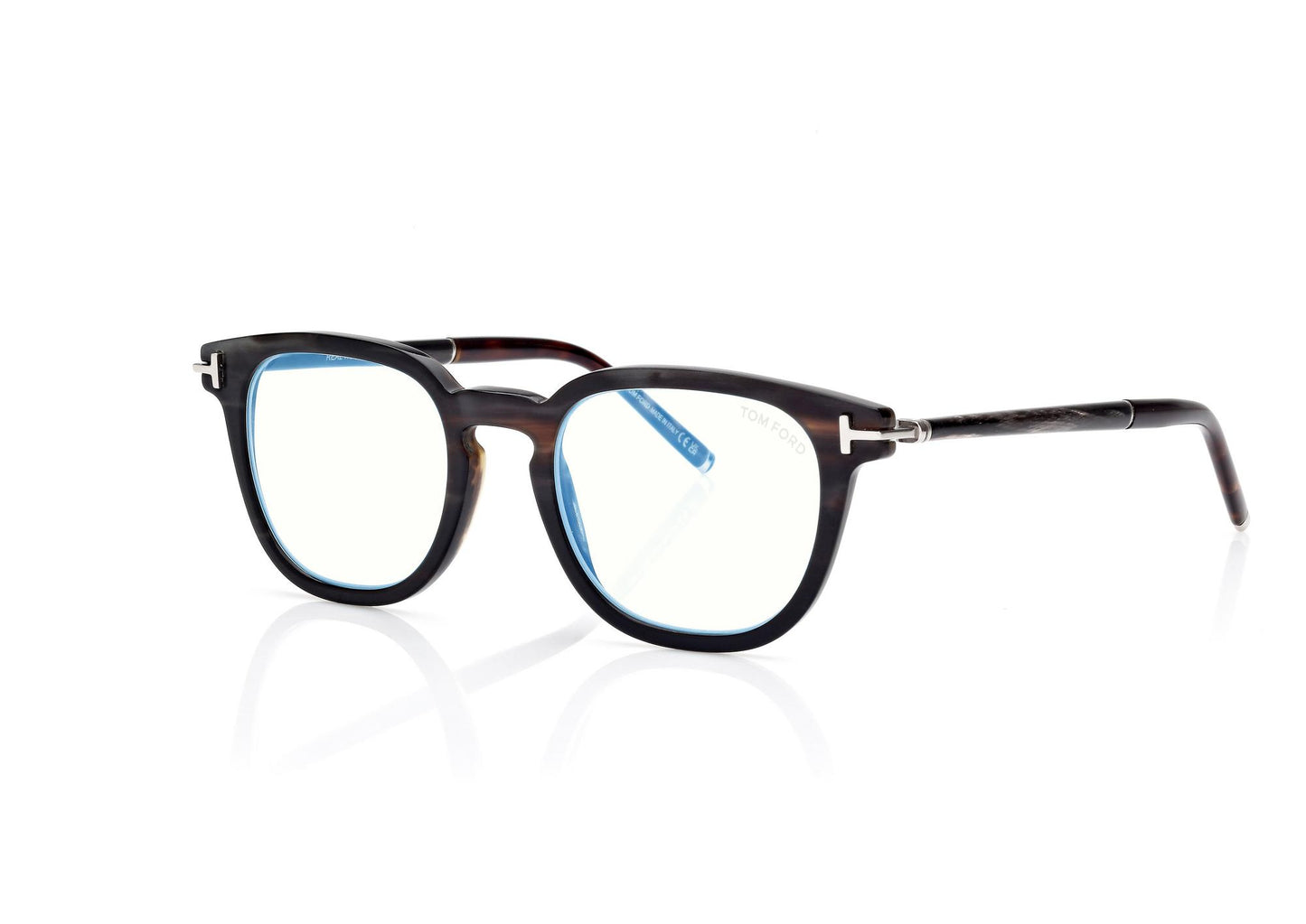 Horn Square Blue Block Opticals
