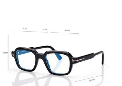 Geometric Blue Block Opticals