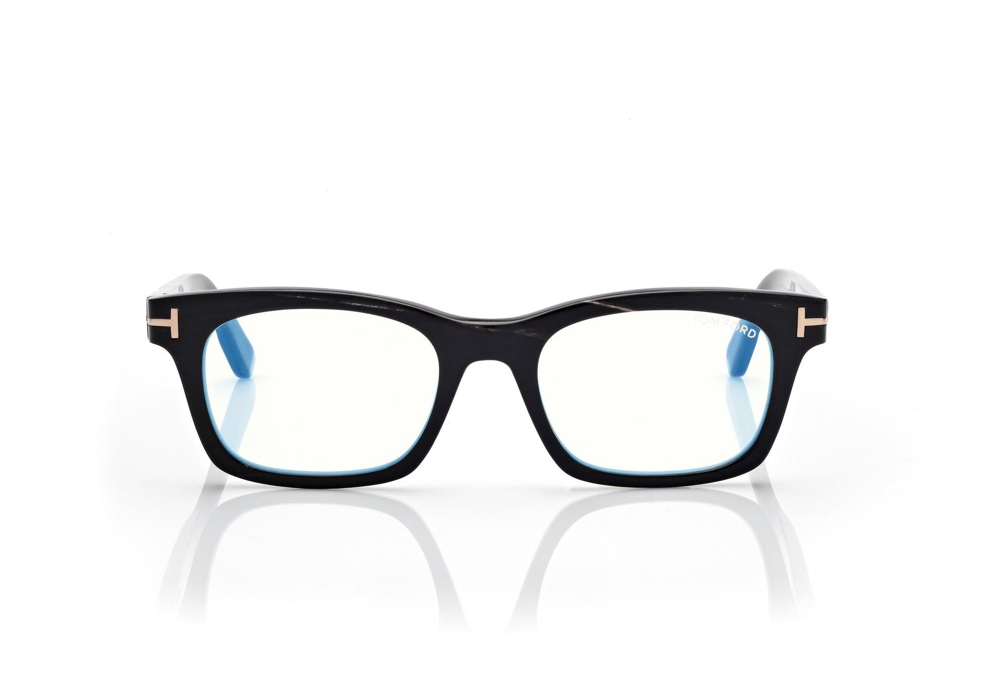 Square Horn Blue Block Opticals