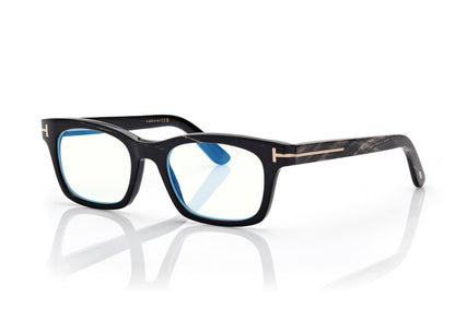Square Horn Blue Block Opticals