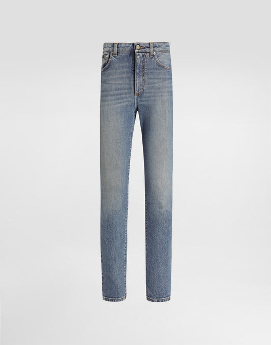 5-pocket stretch denim trousers