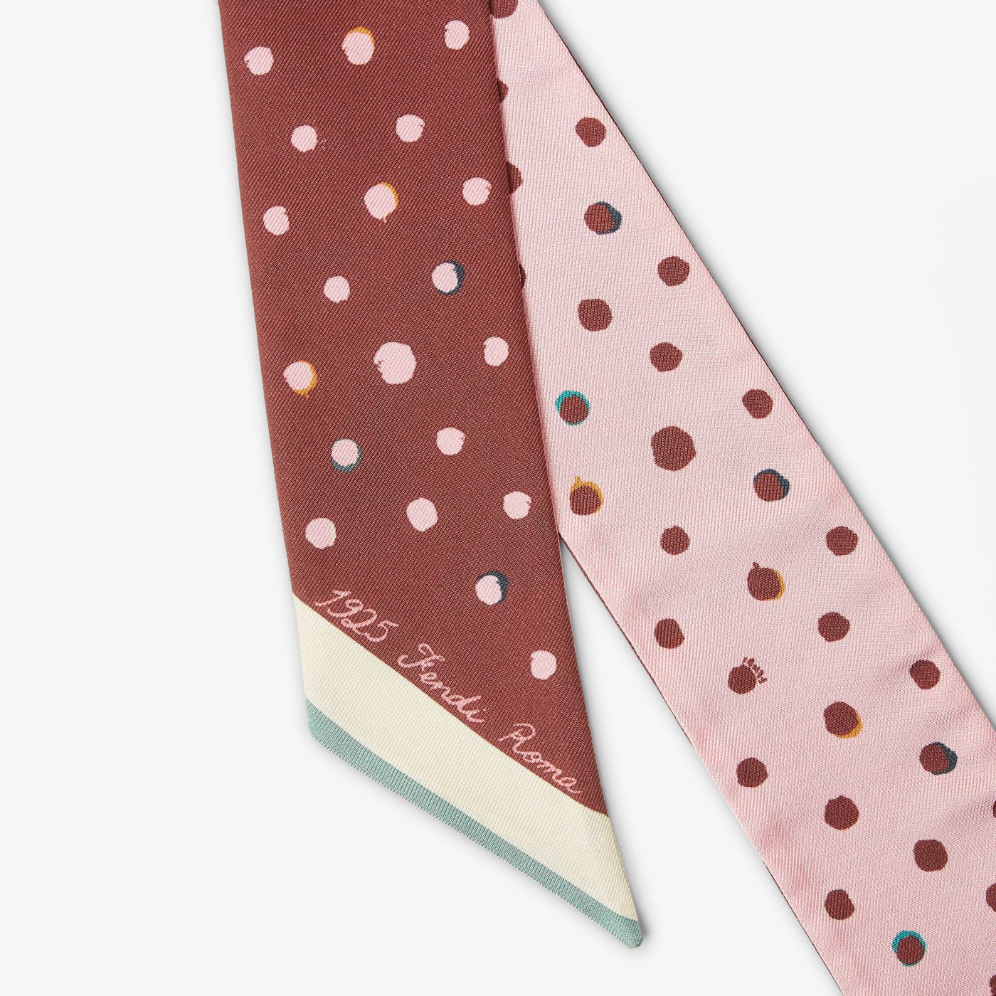Wrappy Burgundy and pink silk scarf