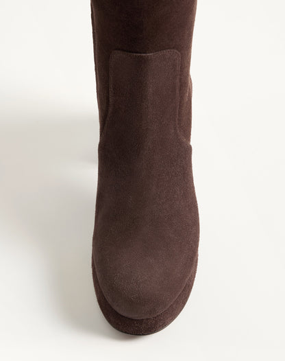 Fawcette Platform Boot In Crust Leather 90mm