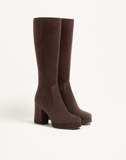 Fawcette Platform Boot In Crust Leather 90mm