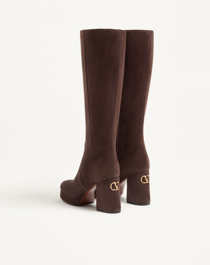 Fawcette Platform Boot In Crust Leather 90mm