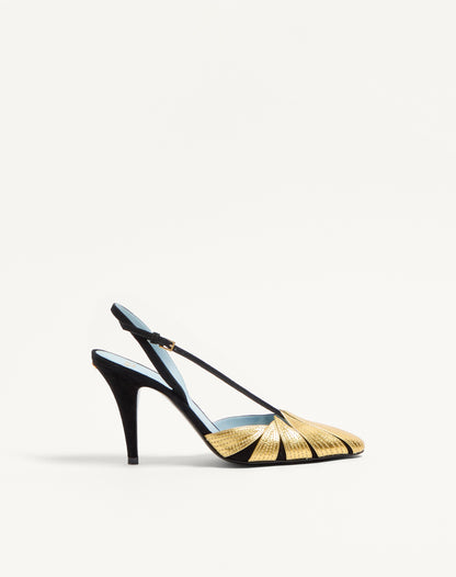 Foliefoliage Suede Slingback Pump 90mm