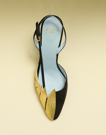 Foliefoliage Suede Slingback Pump 90mm