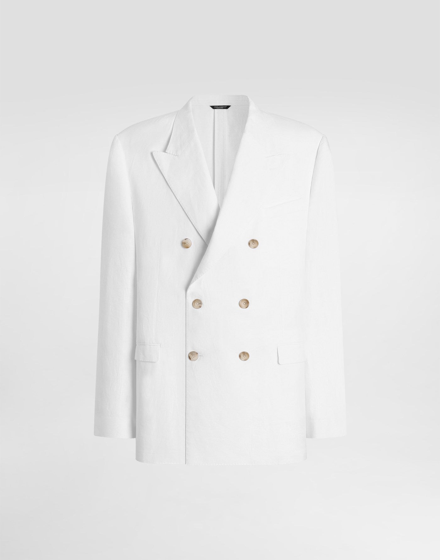 Double-breasted taormina linen jacket