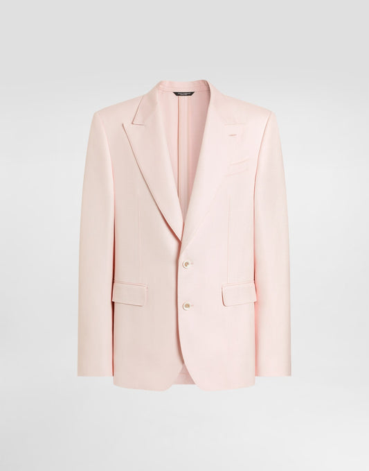 Sicilia light single-breasted viscose jacket