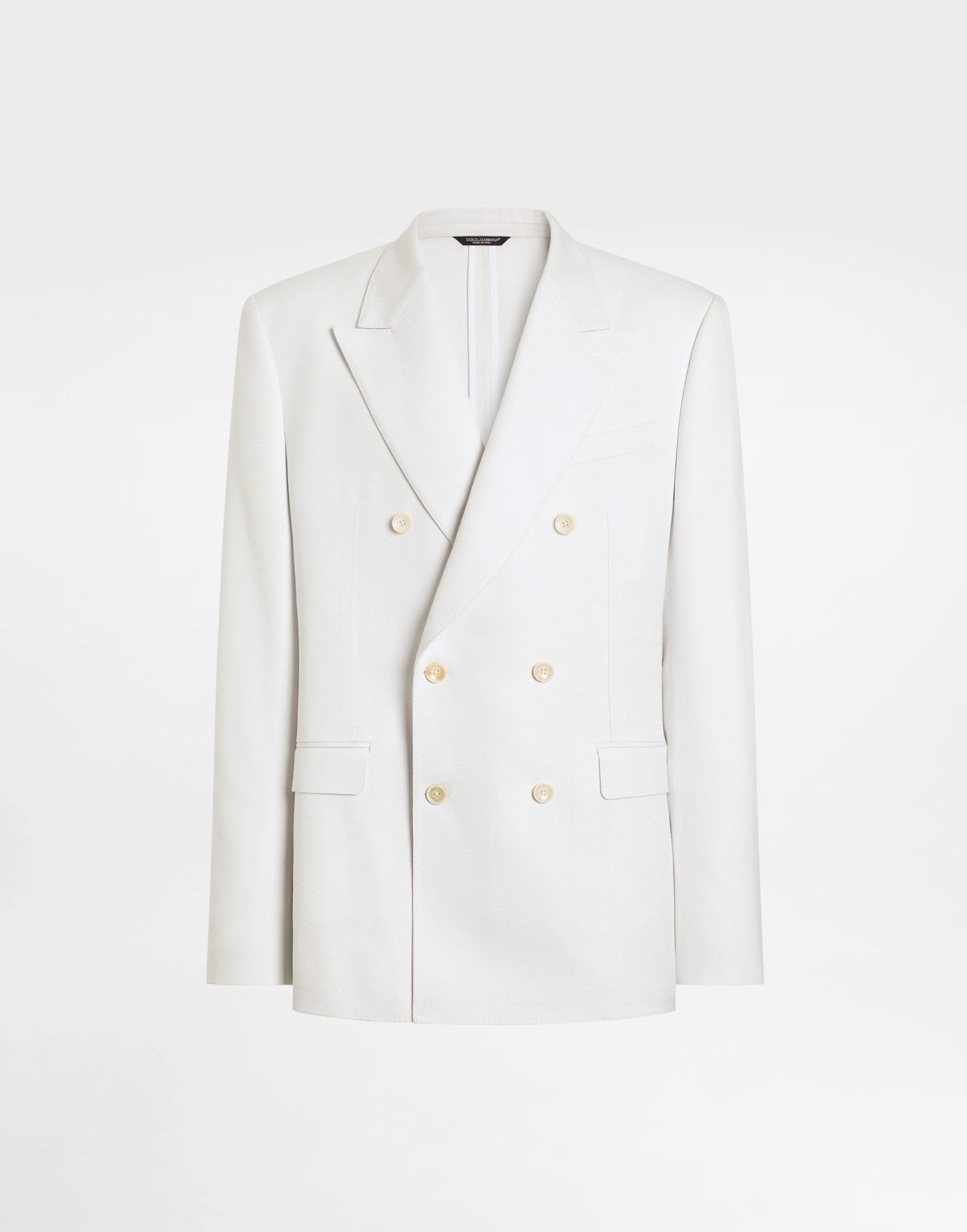 Sicilia light double-breasted viscose jacket