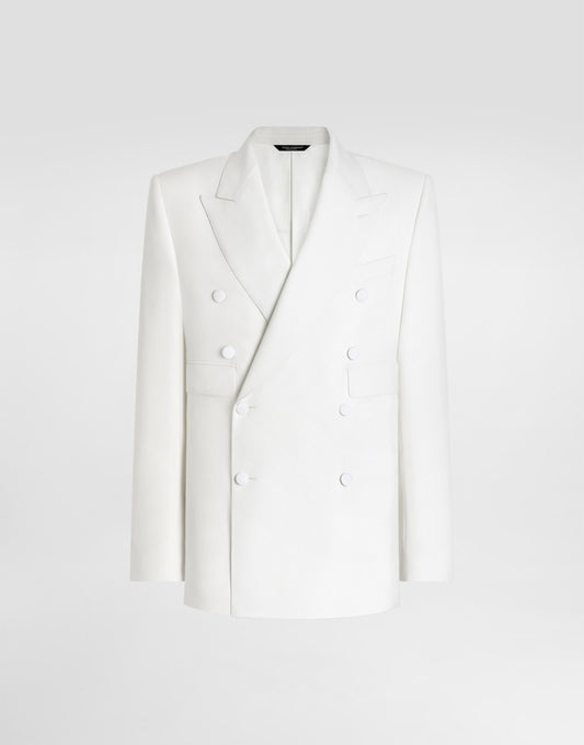 Double-breasted sicilia virgin wool jacket
