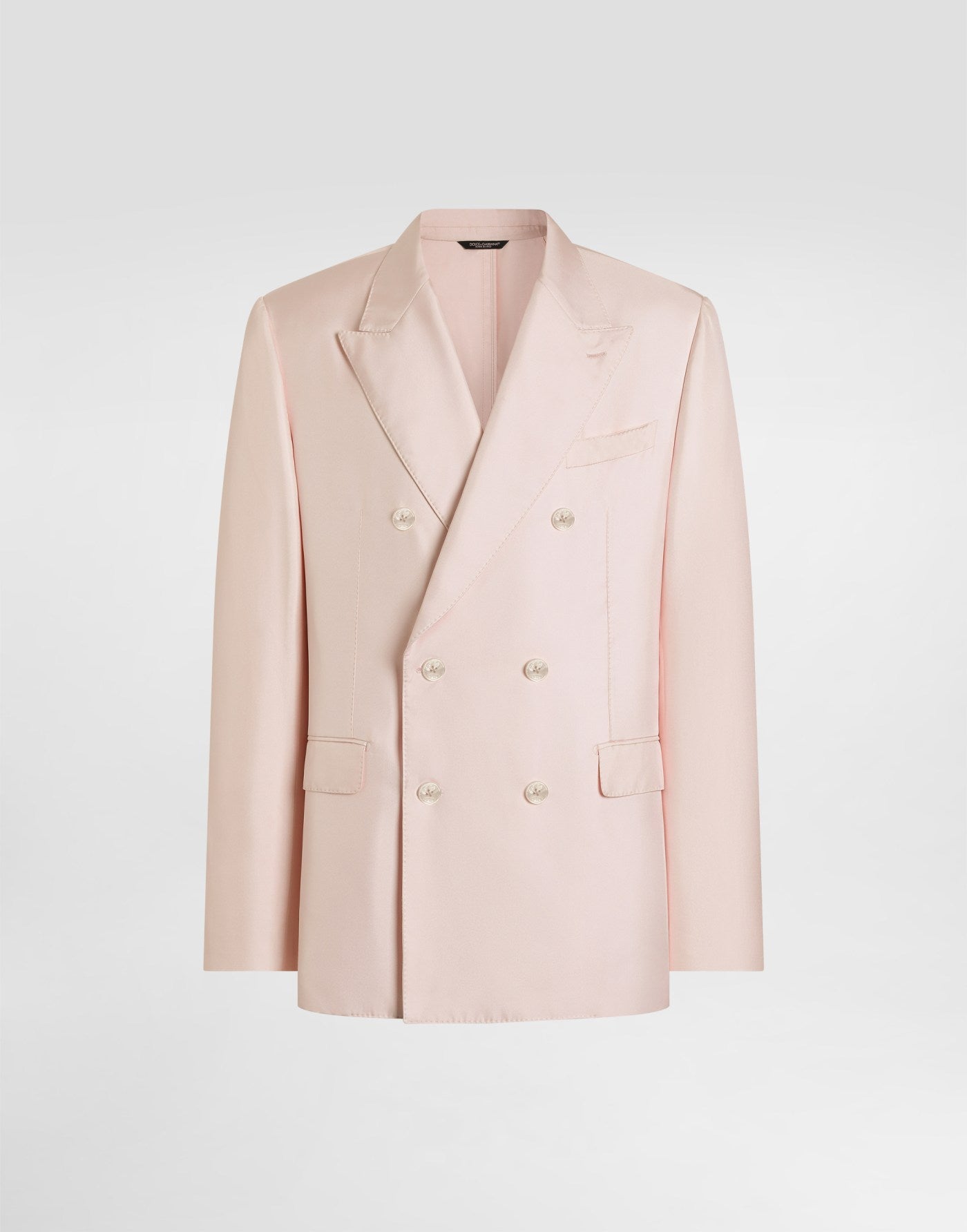 Sicilia light double-breasted silk twill jacket