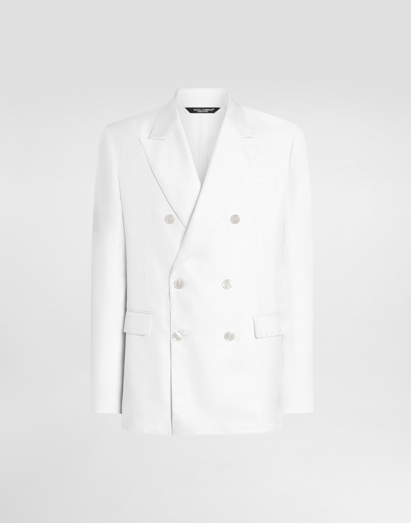 Sicilia light double-breasted silk twill jacket