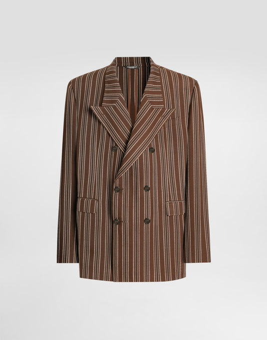 Double-breasted jacket in pinstripe
