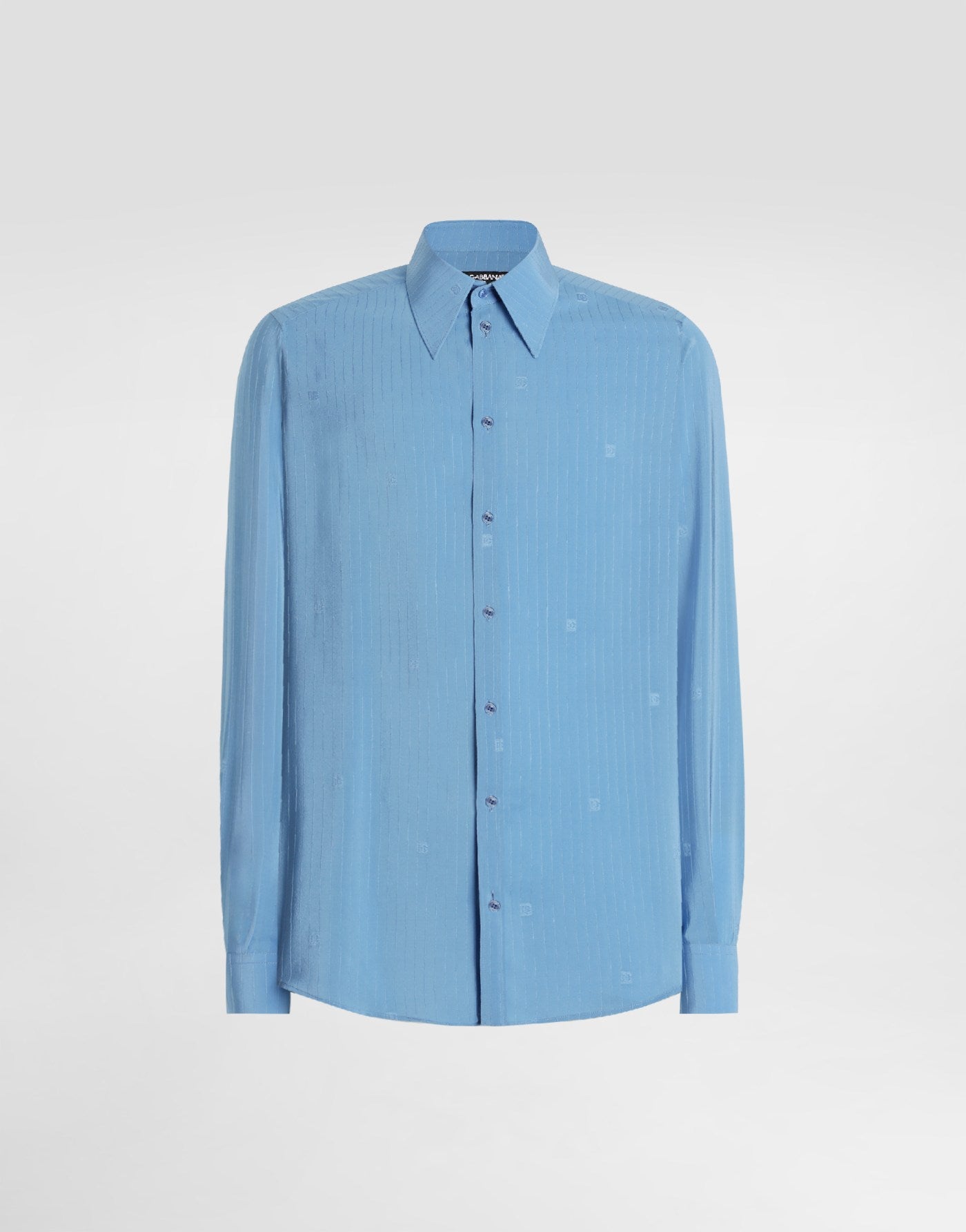 Gold shirt in silk jacquard