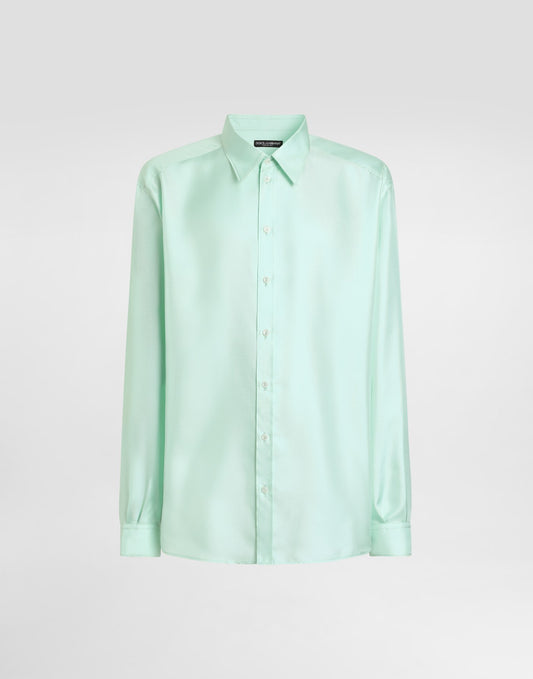 Silk twill shirt