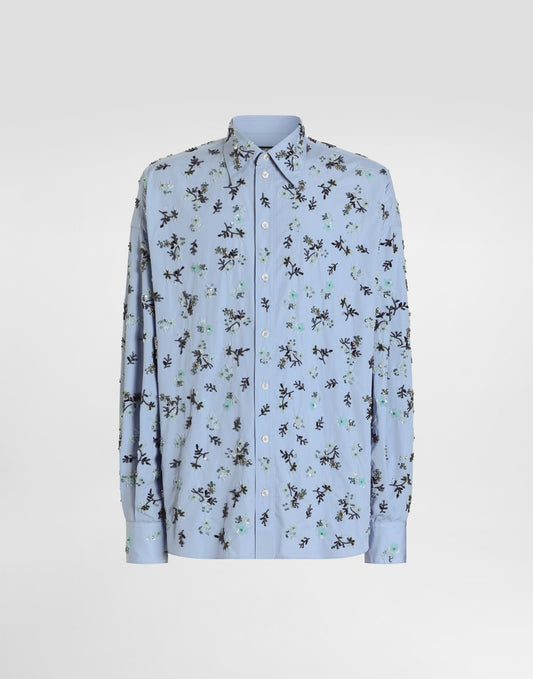 Cotton shirt with embroidery
