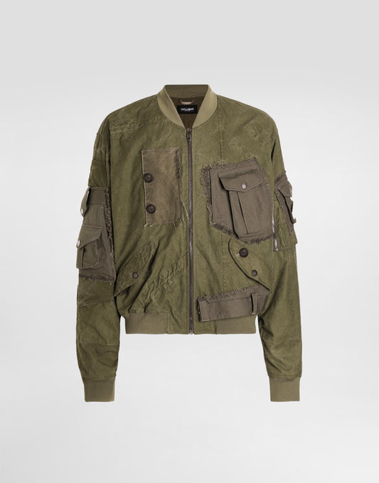 Oversized padded bomber jacket
