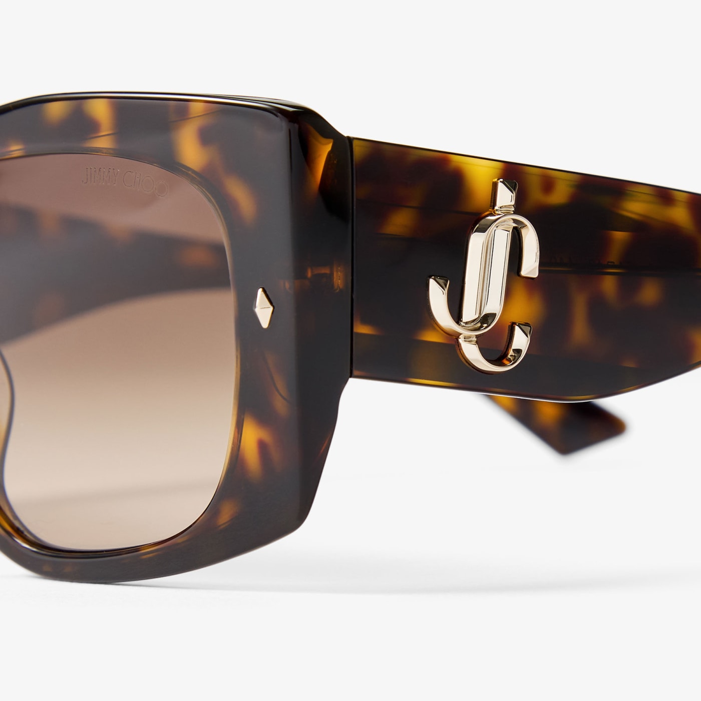 Gabi Havana and Gradient Brown Acetate Butterfly Sunglasses