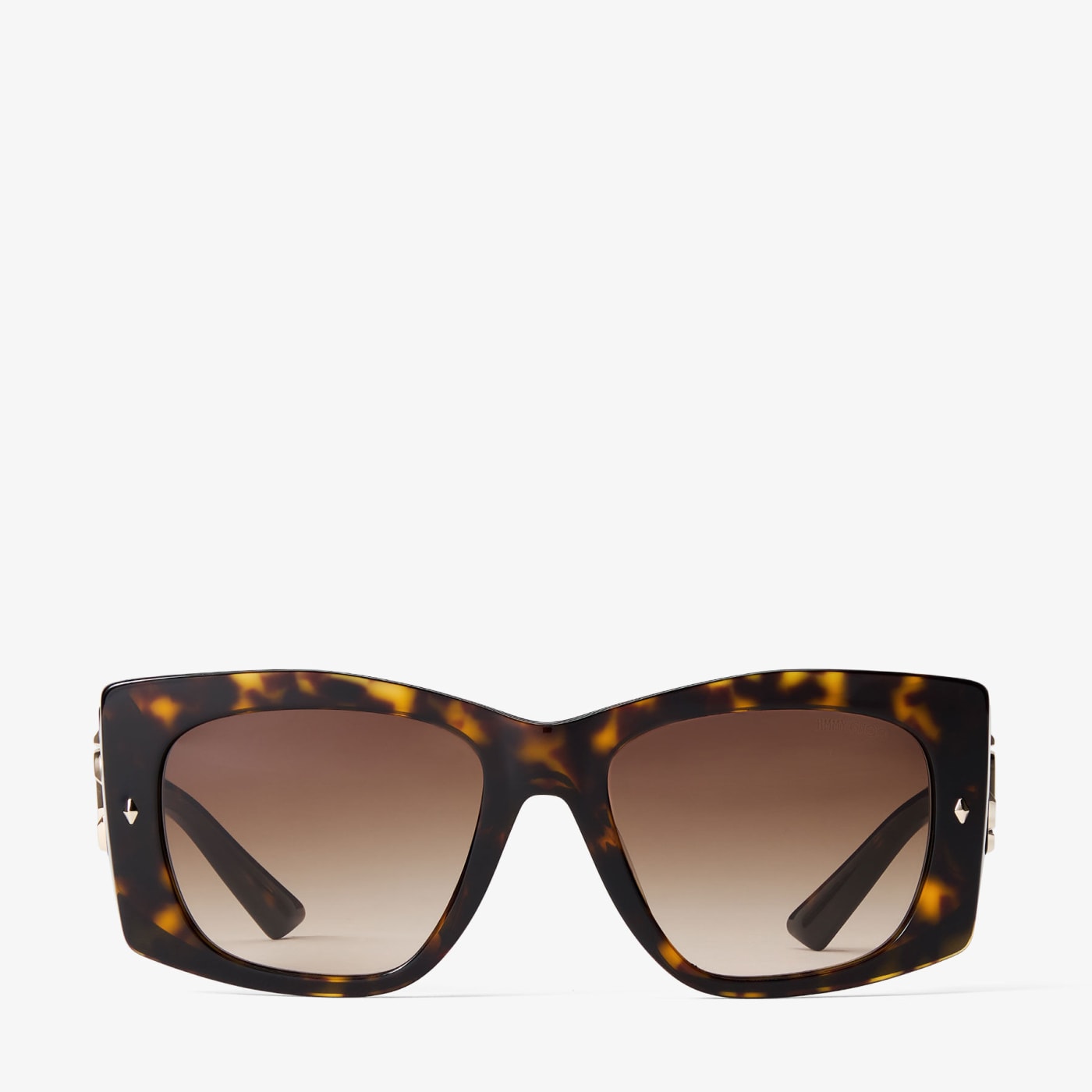 Gabi Havana and Gradient Brown Acetate Butterfly Sunglasses