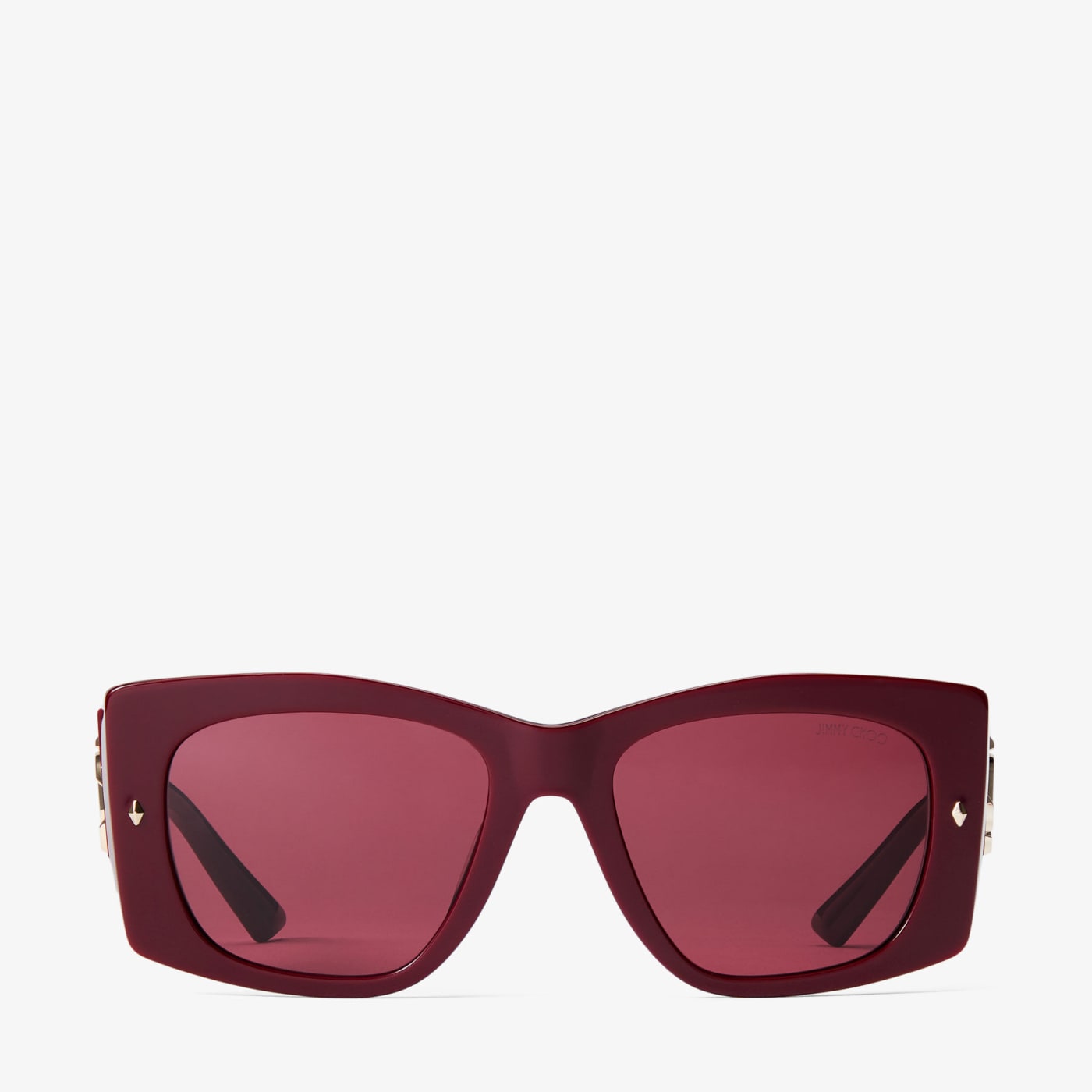 Gabi Cranberry and Dark Violet Butterfly Sunglasses
