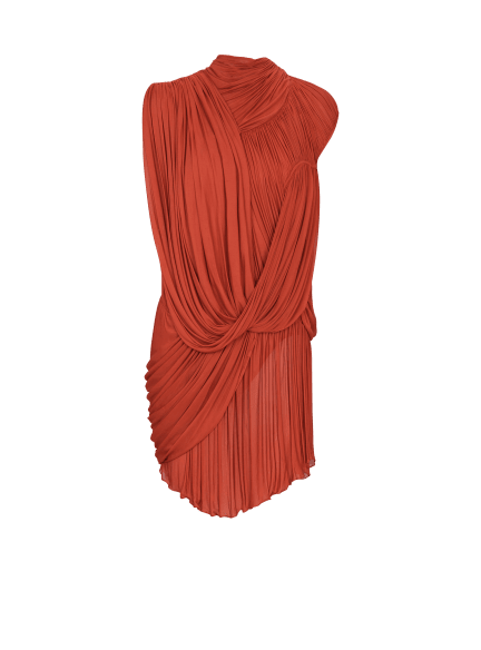 Draped flowing jersey dress
