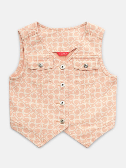 Venus Denim Logo Vest (7-14)