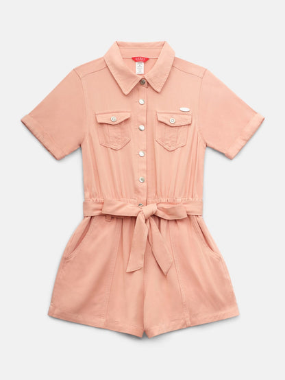 Rachel Twill Romper (7-14)