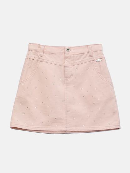 Sparkle Twill Skirt (7-14)