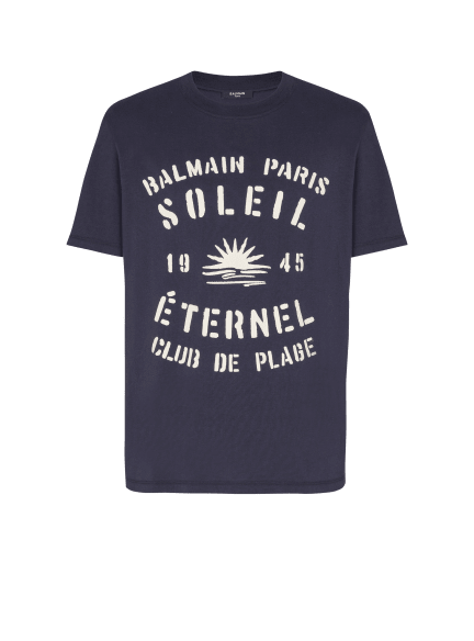 Flocked Balmain Soleil T-shirt