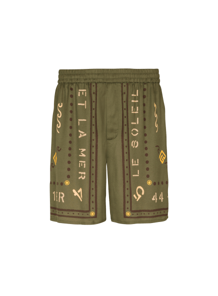 Bermuda shorts with Balmain Club print